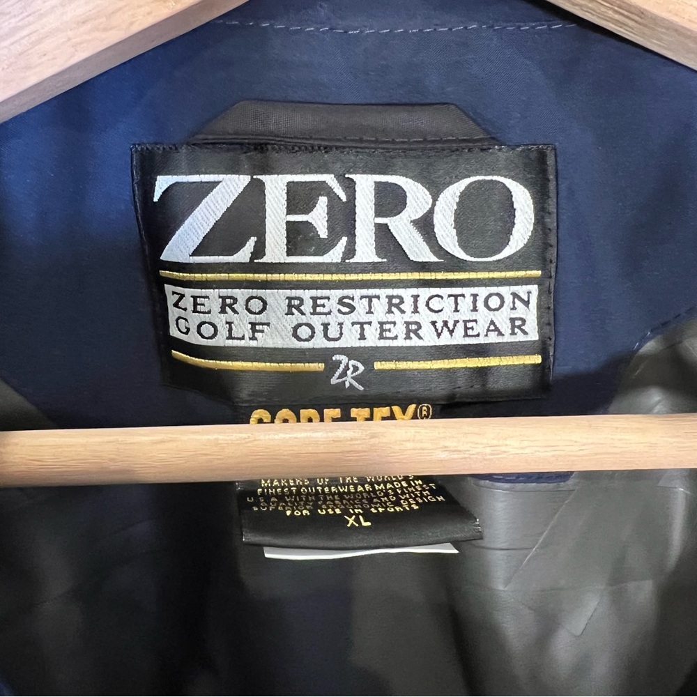 Zero Restriction Golf Outerwear Mens Zip-Up Vest & Jacket Blue Goretex XL - Picture 2 of 12